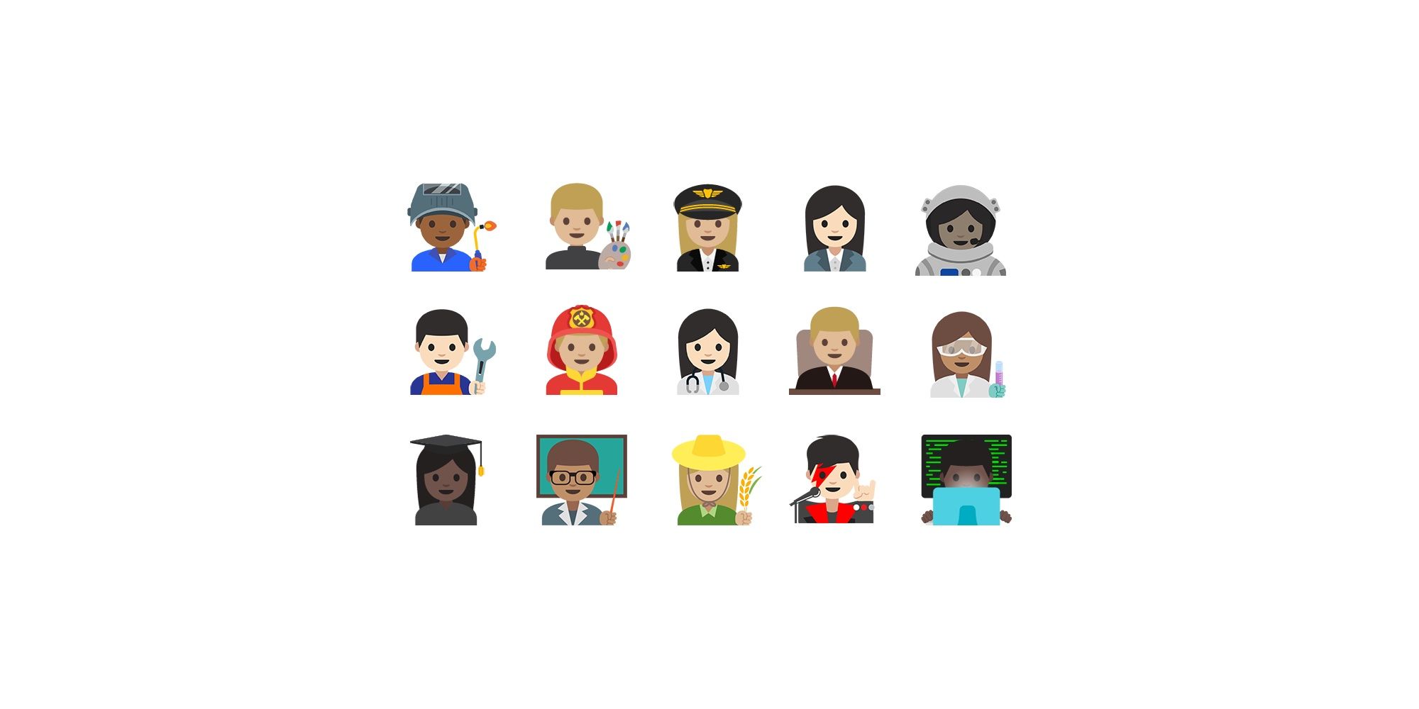 First Look: Emoji Professions on Android