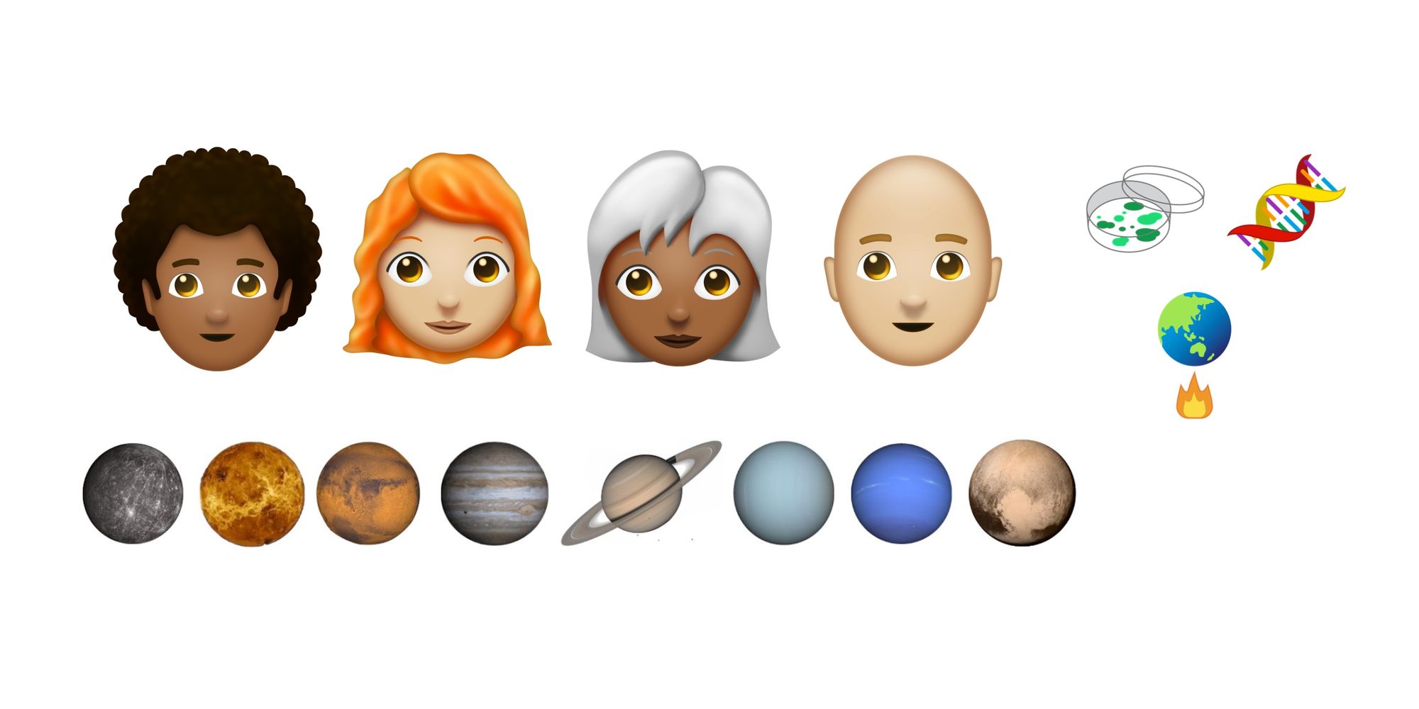 Science, Planets, Curly Hair on Unicode Agenda