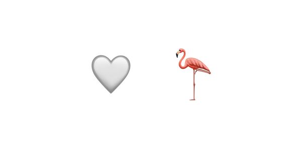 White Heart, Flamingo Added As Emoji Candidates