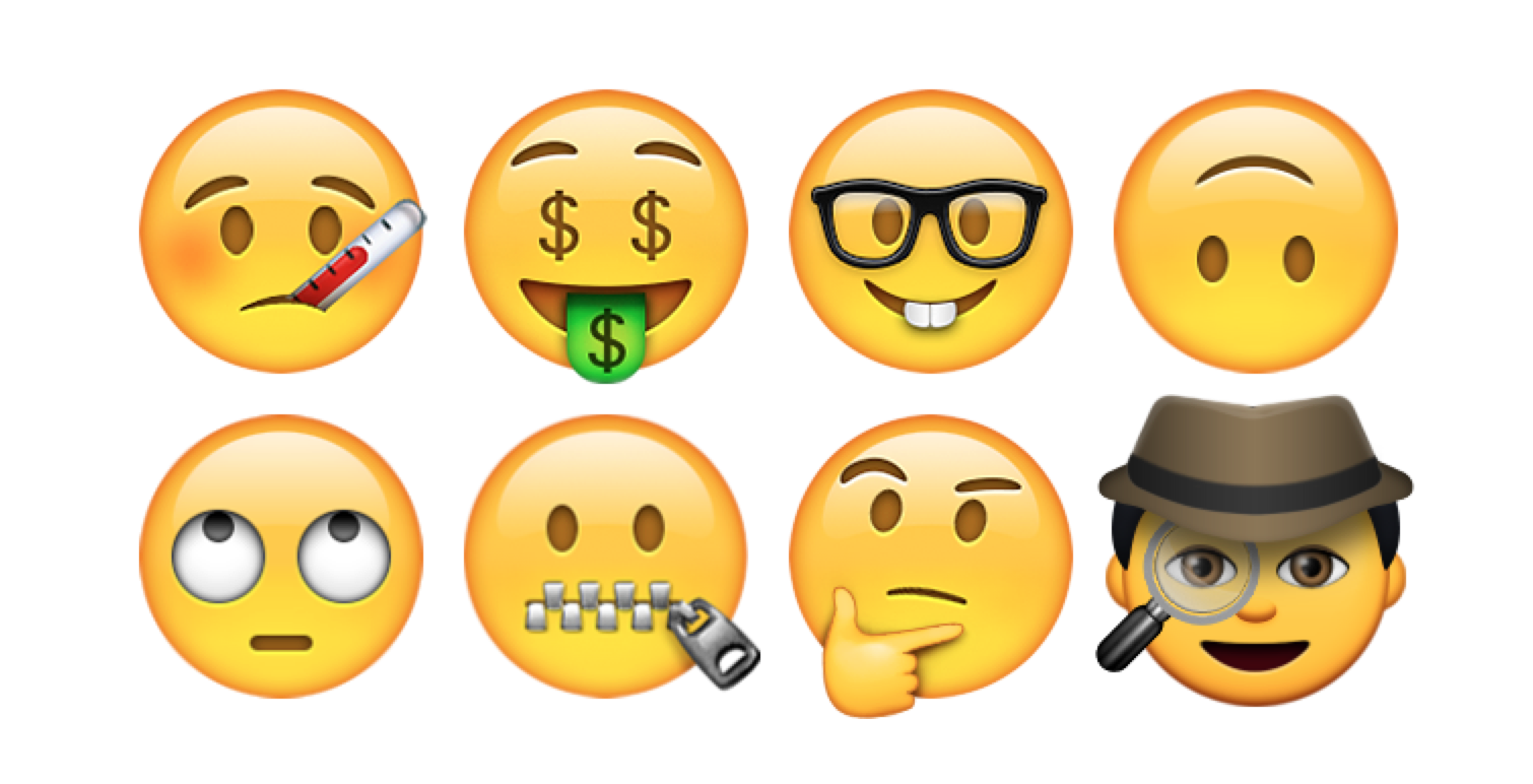 iphone emoji faces png