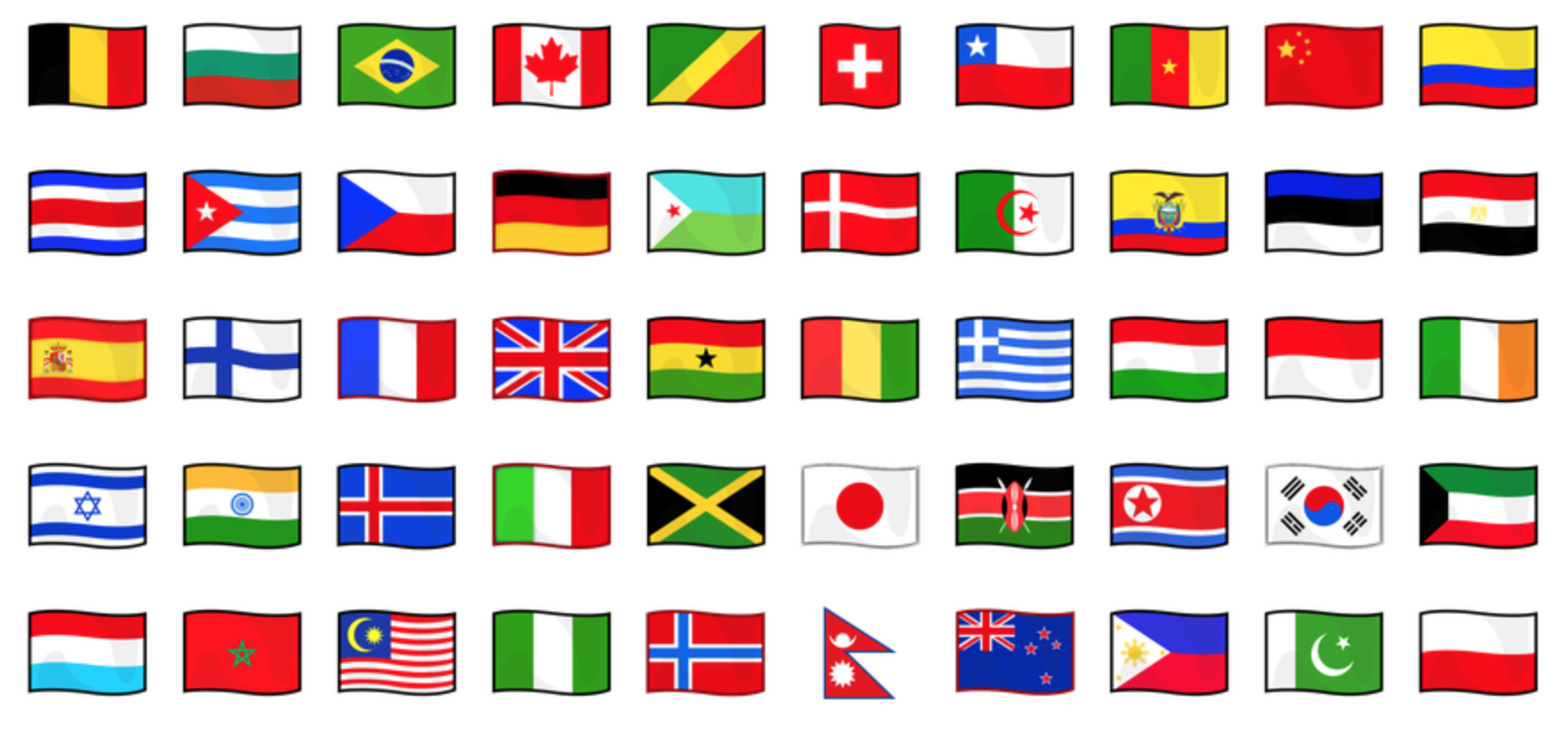 Emojidex Flags 
