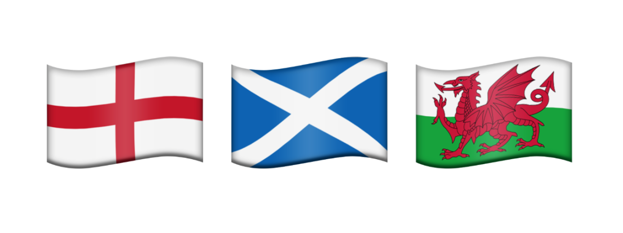 Progress on England, Scotland, Wales Emoji Flags