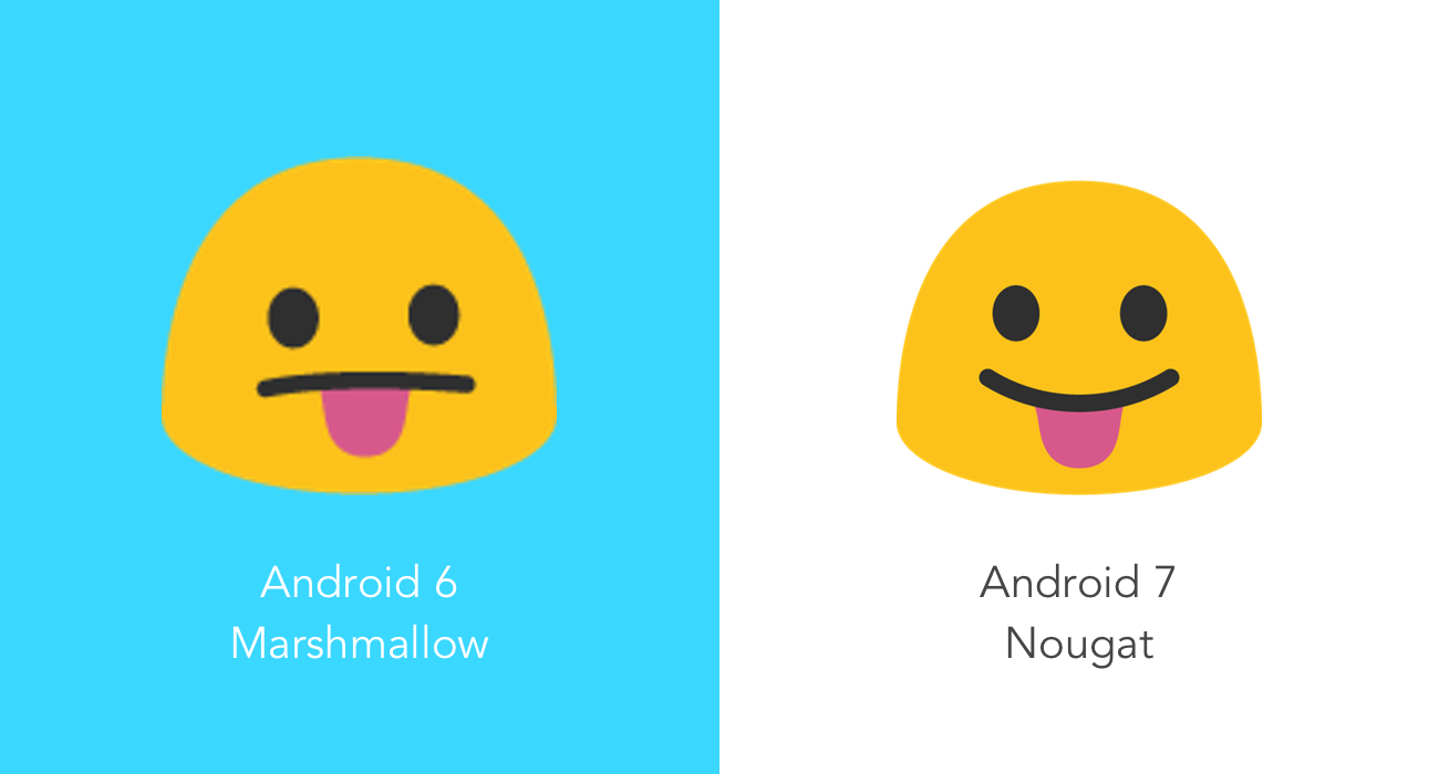 Absorberend dorp gelei Android 7.0 Nougat Emoji Changelog