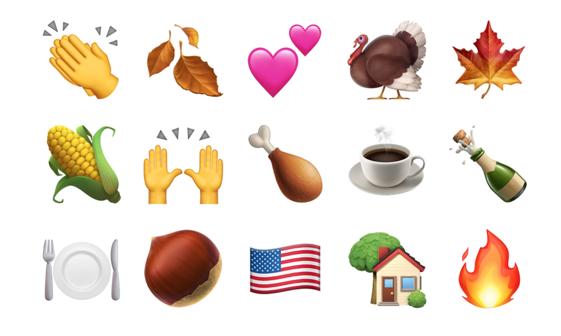 free thanksgiving emojis for android