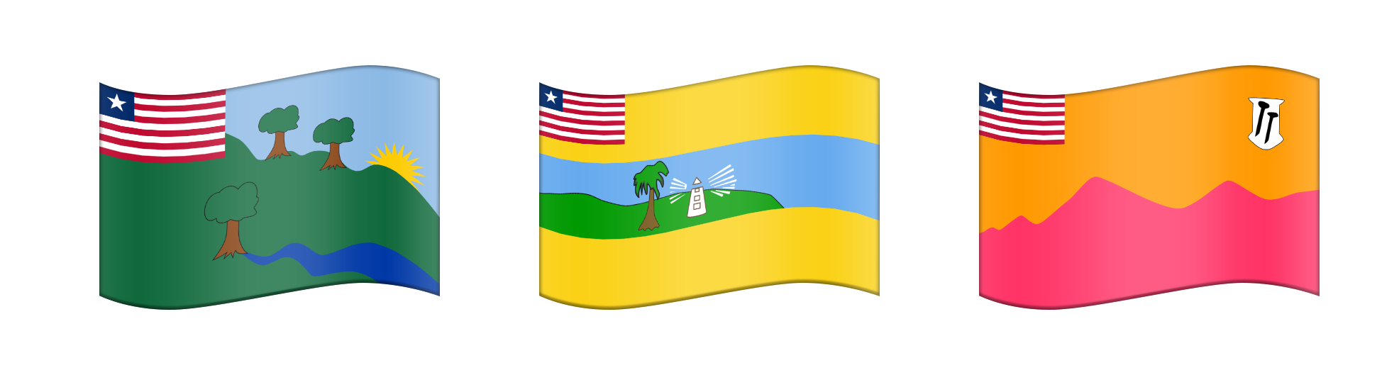 US State Flag Emojis Now Possible   Liberian County Flags Emojipedia 