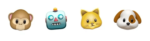 animoji-ios-apple-emojipedia-ios11-monkey-robot-cat-dog