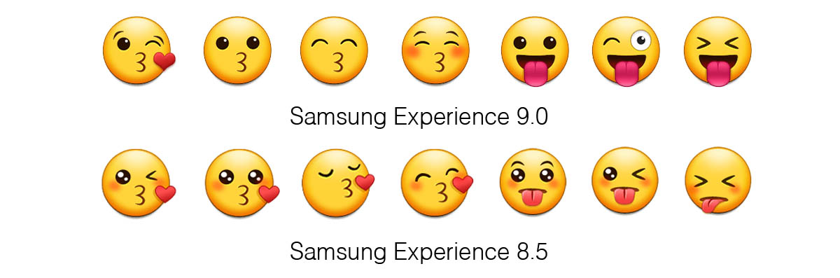 Samsung Experience 9 !   0 Emoji Changelog - samsung experience 9 0 emojipedia comparison faces !   kisses