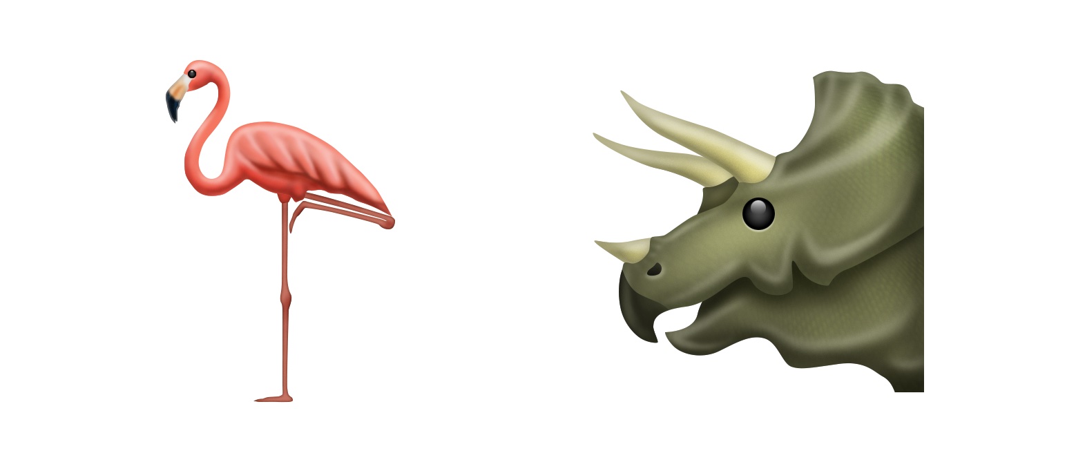 flamingo-triceratops-emojipedia