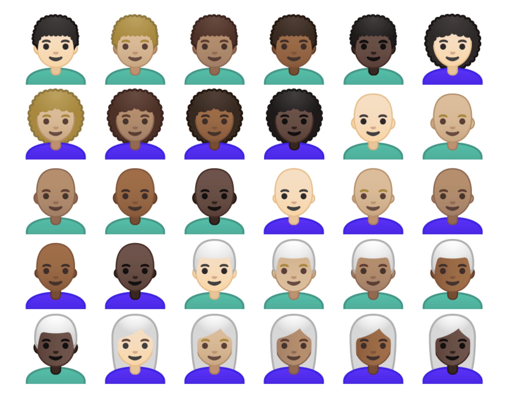 android-p-beta-2-curly-bald-white-hair-emojipedia