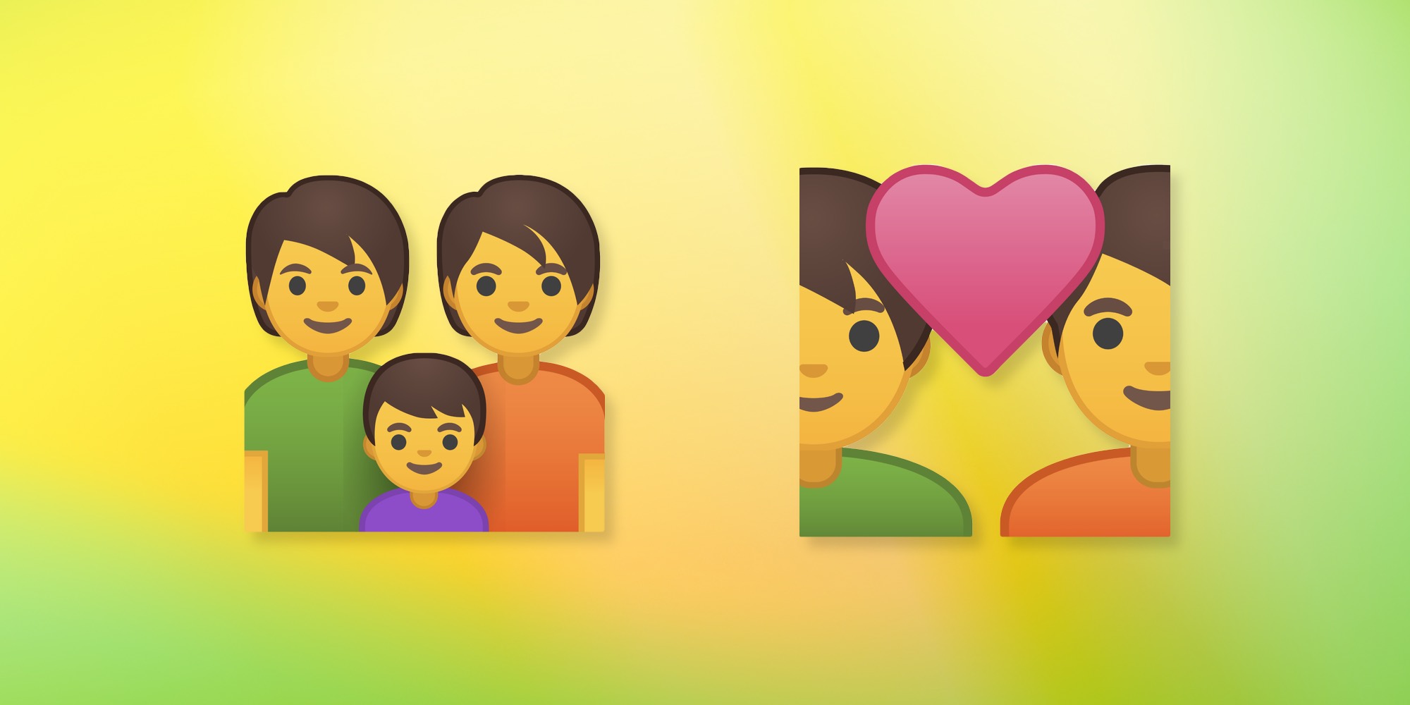 android p gender neutral emoji designs
