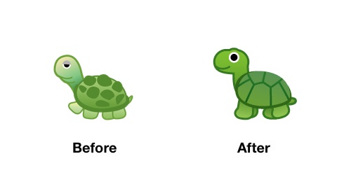 turtle-emoji-android-p-before-after