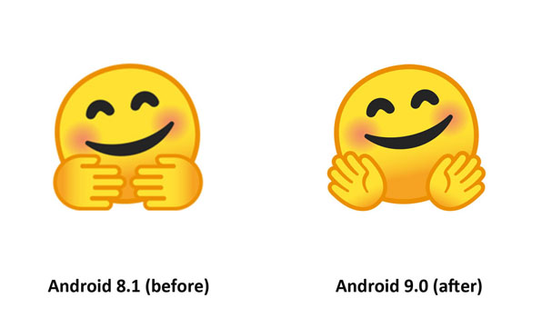 Android 9.0 Pie Emoji Changelog - Android Result