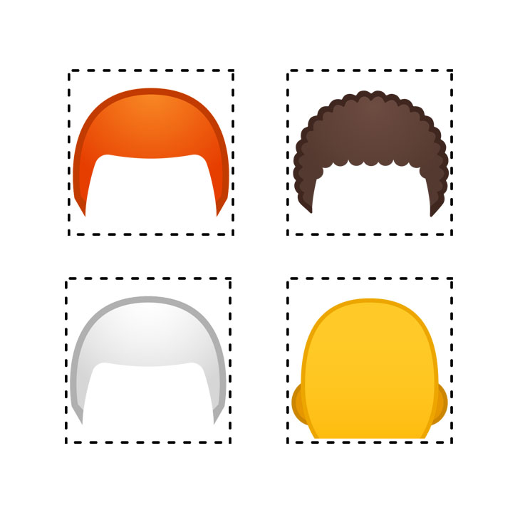 Emojipedia-Android-9.0-Emoji-11.0-Hair-Style-Emoji-Components