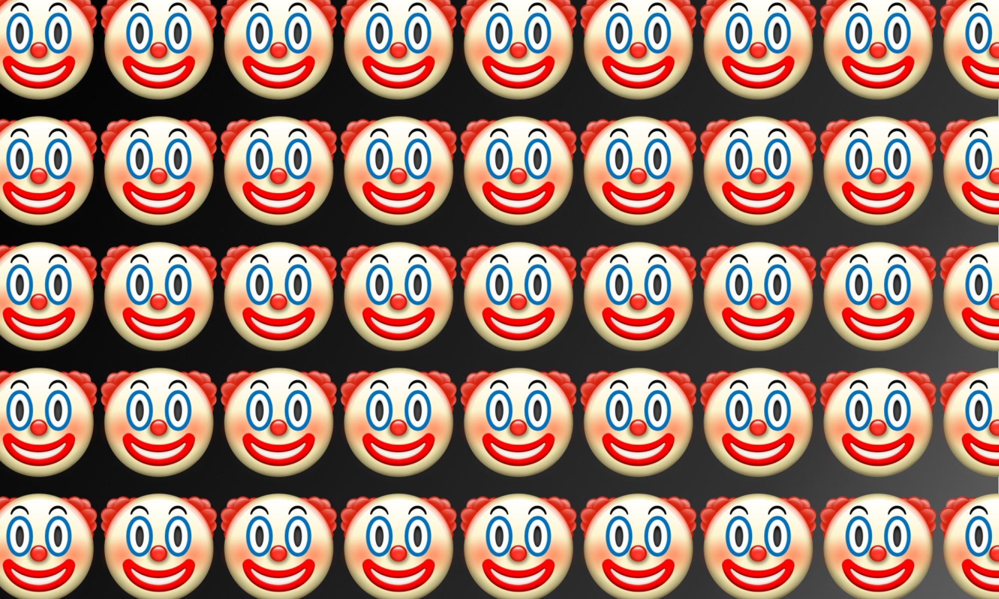 Emojiology Clown Face - aesthetic no face roblox characters