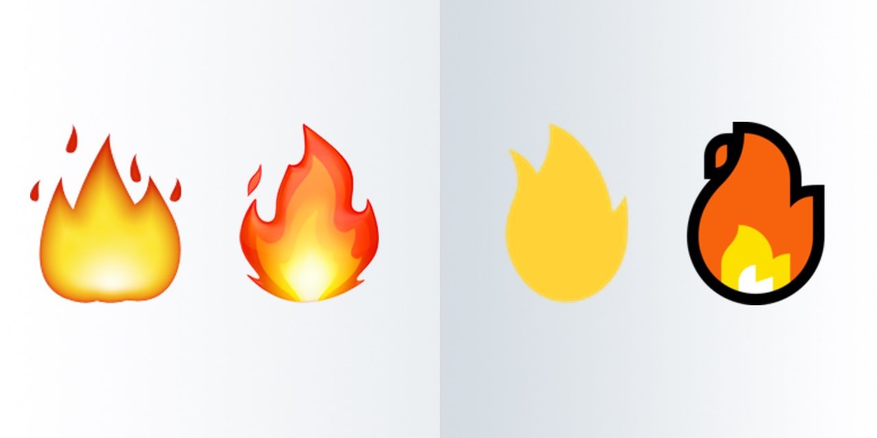 IOS 122 This is how the Fire emoji appears on Apple iOS 122It may appear di...