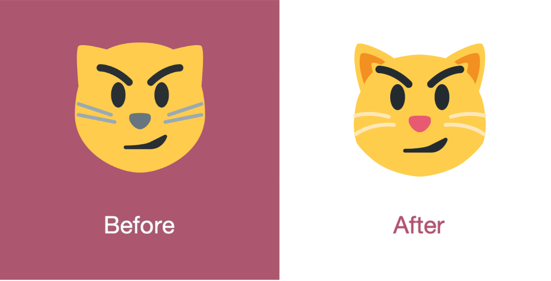 Emojipeida-Twemoji-11.3-Twitter-Emoji-Changelog-Wry-Smile-Cat-Face-1