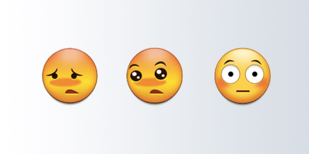 images Blushing Emoticon Embarrassed emojiology flushed face.