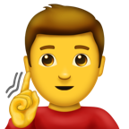 deaf man emojipedia