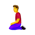 man kneeling emojipedia 1