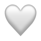 white heart emojipedia