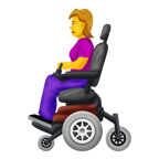 woman in motorized wheelchair emojipedia 1