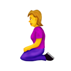 woman kneeling emojipedia 1