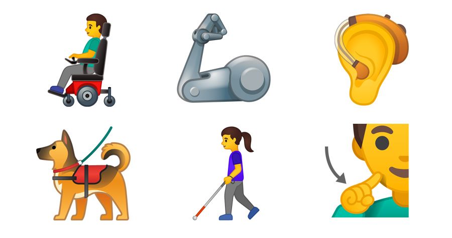 Apple 及 Google 在 World Emoji Day 这天表现出了对残疾人士的关注，未来emoji更多元化 2