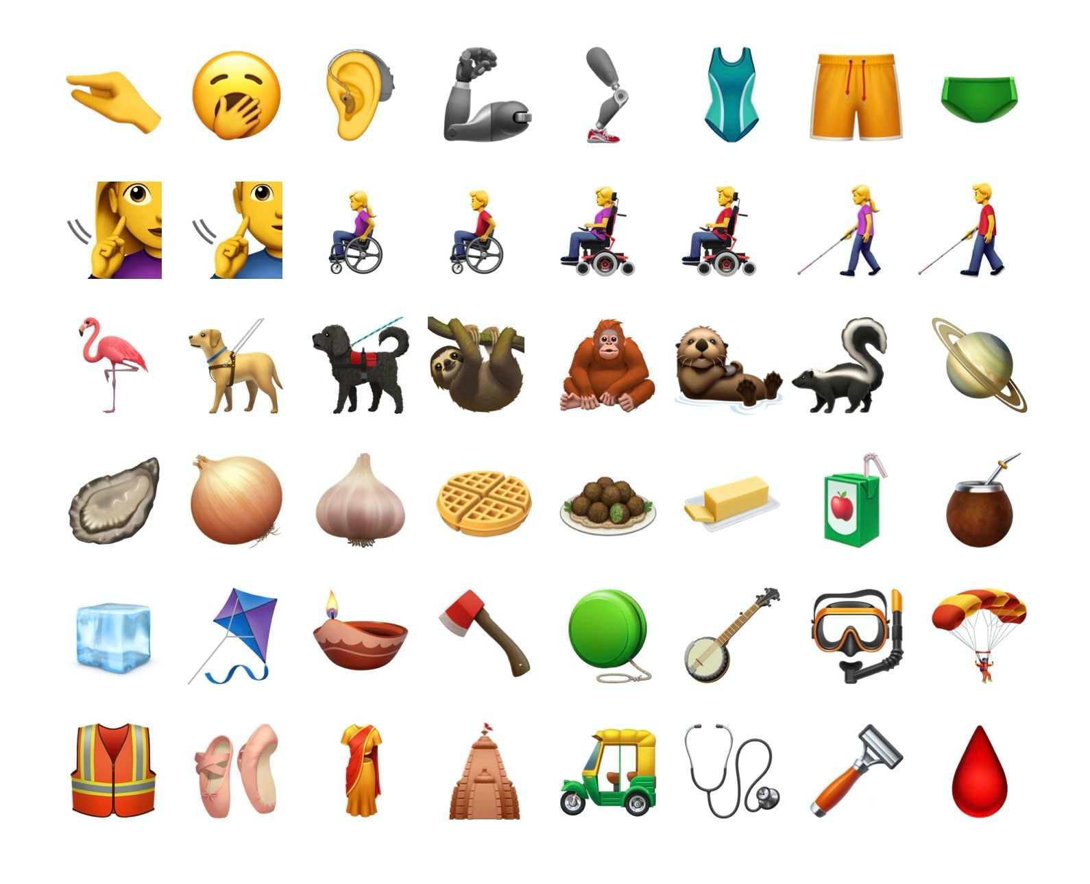 First Look: New Emojis in iOS 13.2