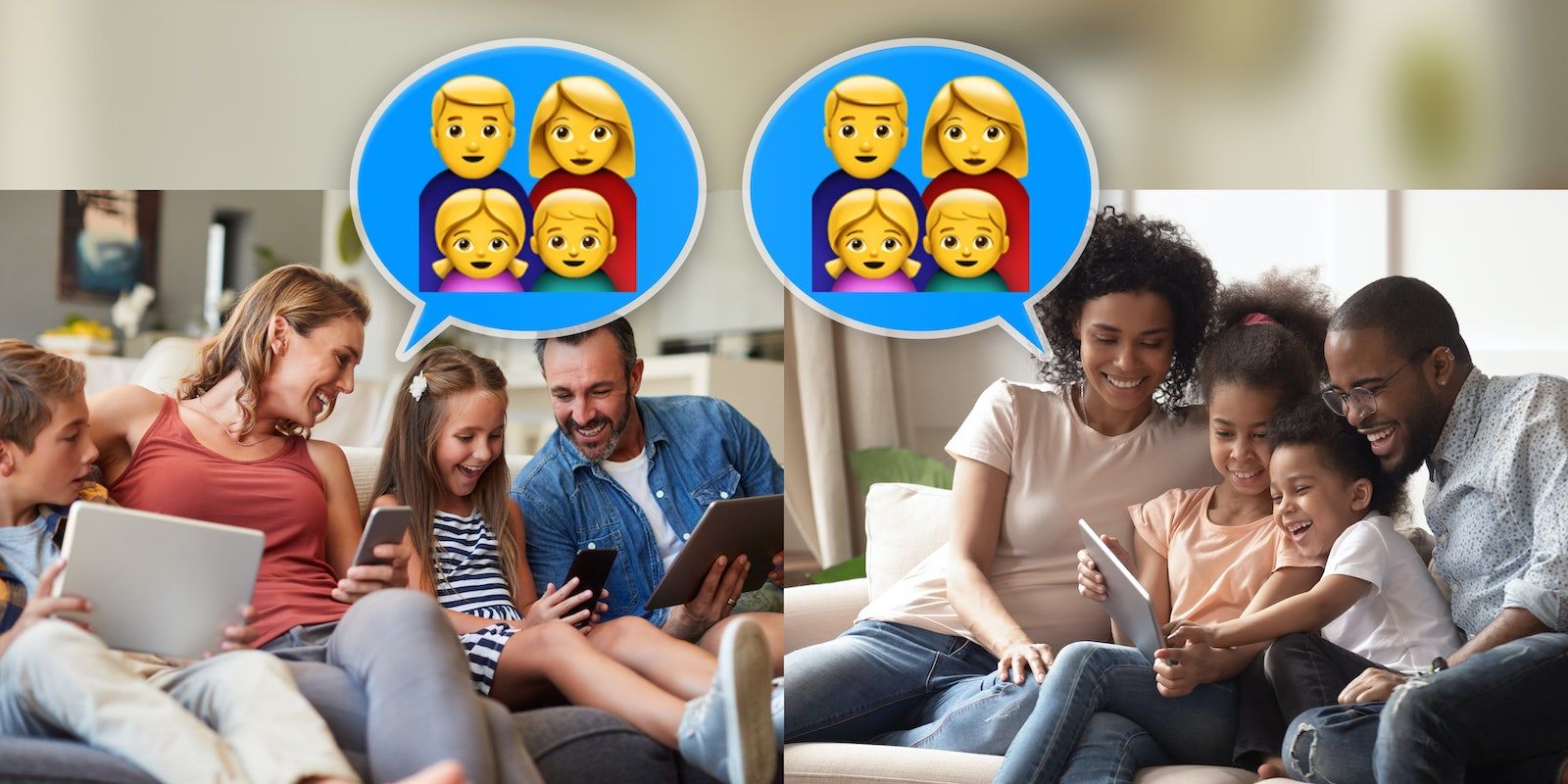 New Emoji For Different Skin Tones in Couples and Families