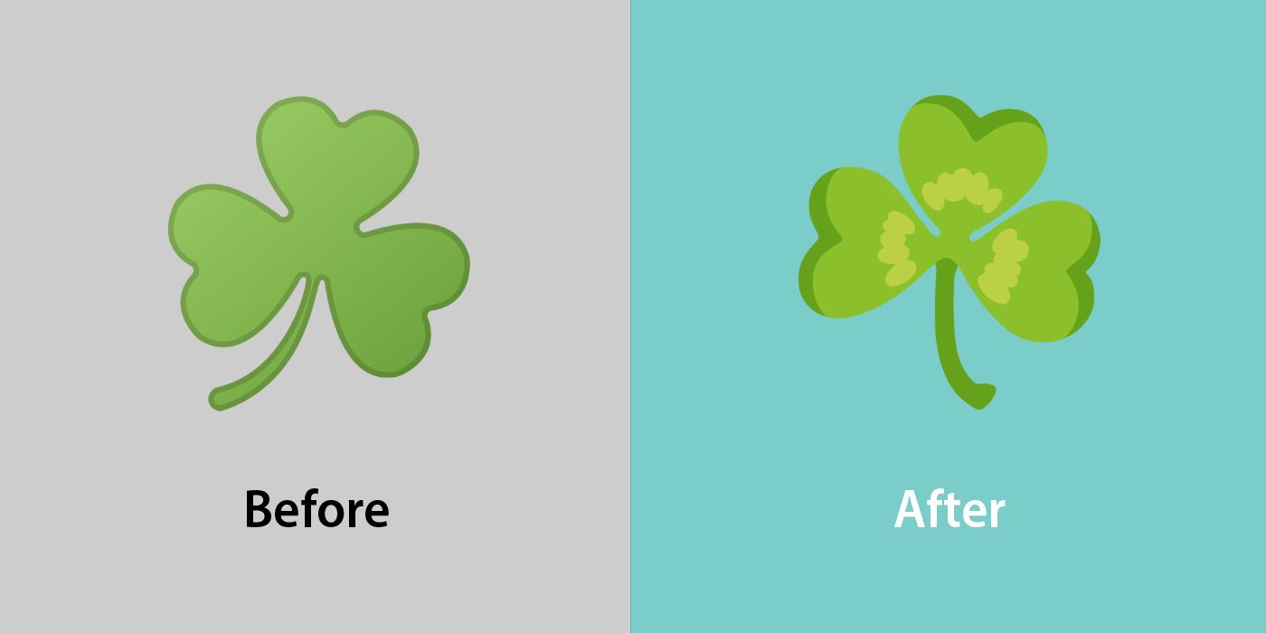 Emojipedia-Android-12_0-Changed-Emojis-Comparison-Shamrock-1