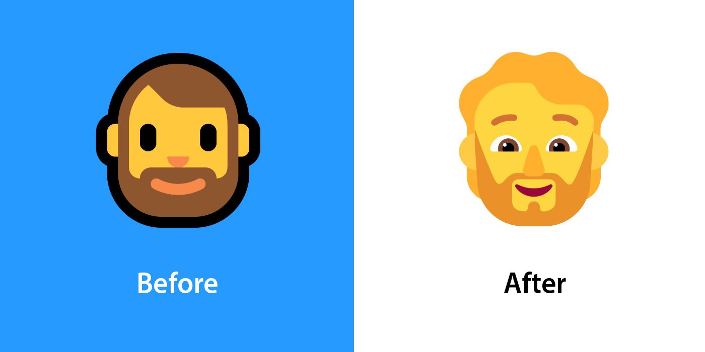 Emojipedia-Windows-11-Fluent-Changelog-Comparison-Bearded-Person