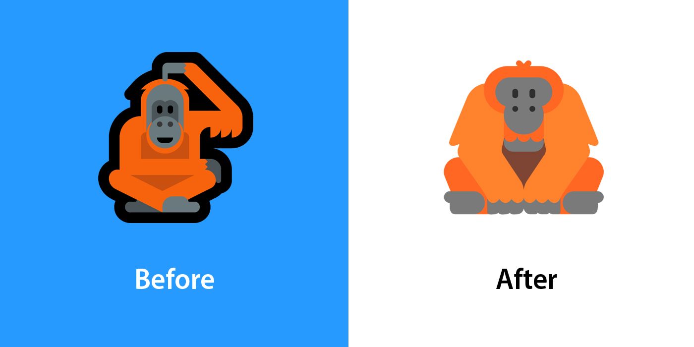 Emojipedia-Windows-11-Fluent-Changelog-Comparison-Orangutan