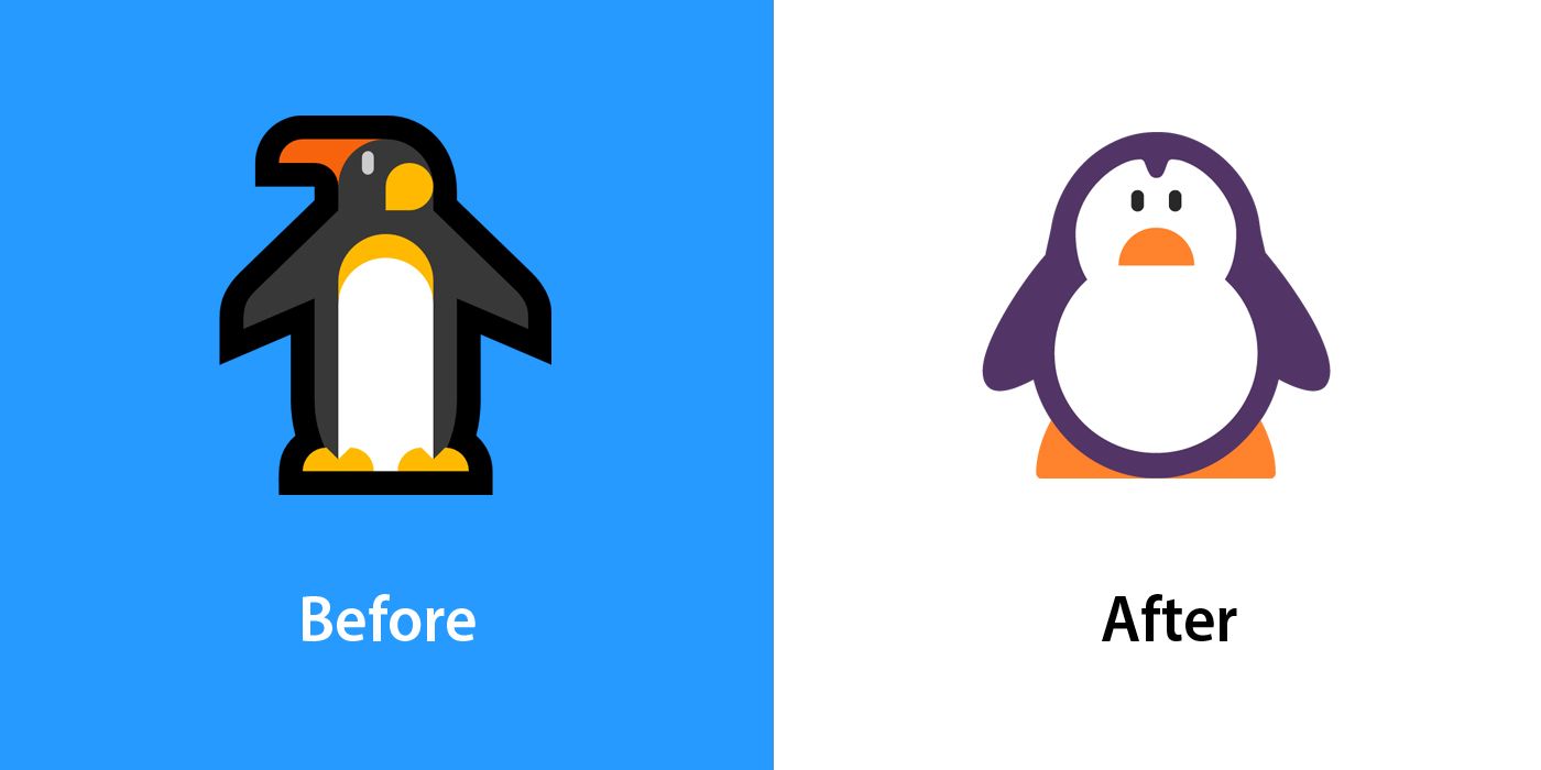 Emojipedia-Windows-11-Fluent-Changelog-Comparison-Penguin