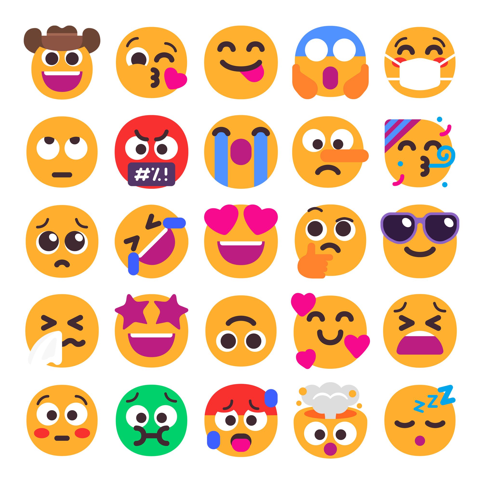 Microsoft Emojis Windows 11 Emoticons Set Of Popular Emoji, 45% OFF