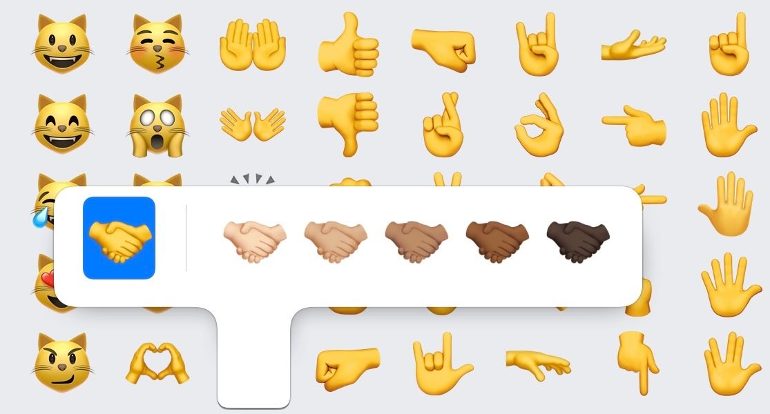 Multi-skin toned handshake emoji coming to Apple and Google in