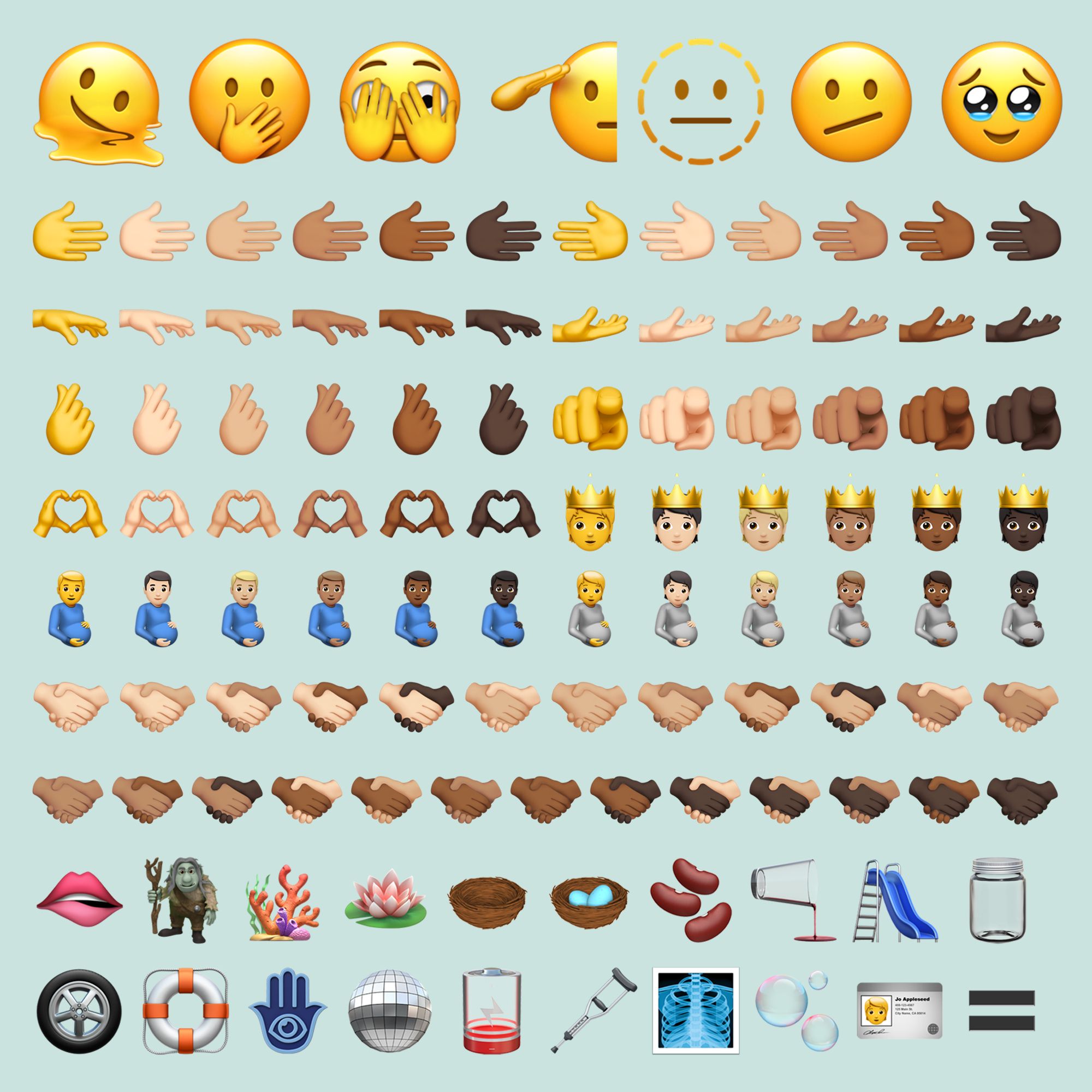 Here are all the new emojis Apple just dropped on iOS 15.4