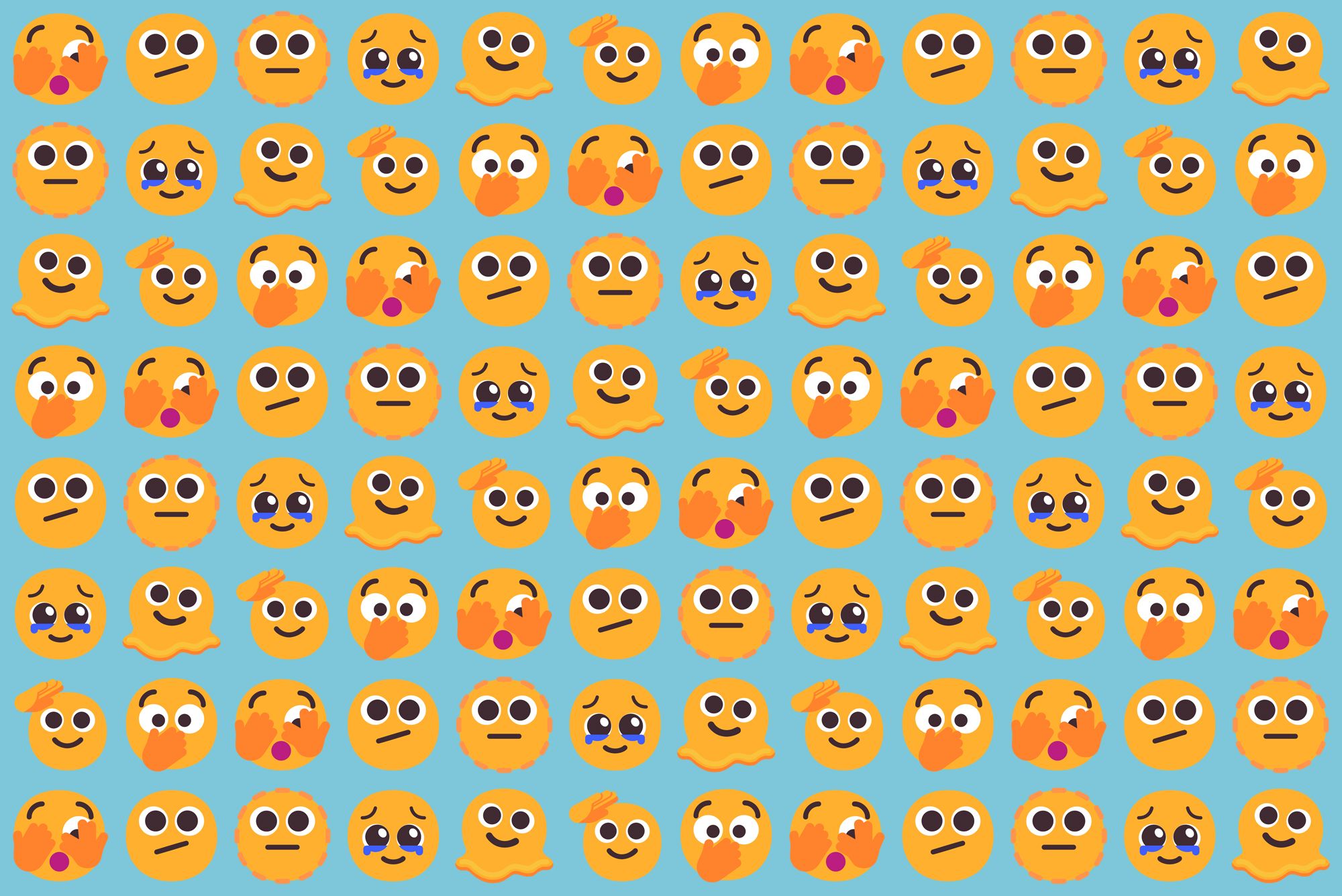 2022 emojis background