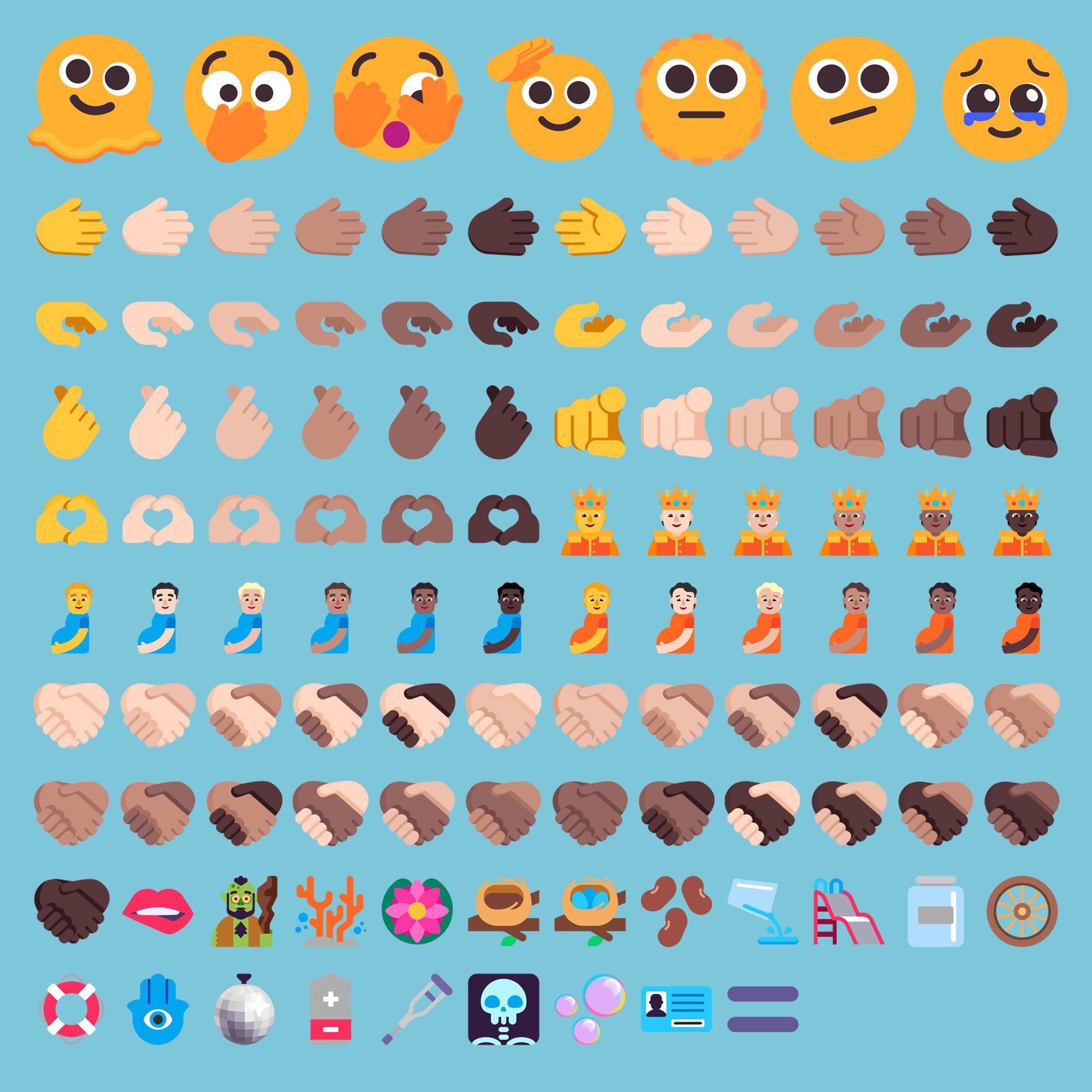 Next Emojis Will Include Melting Face, Biting Lip, Heart Hands