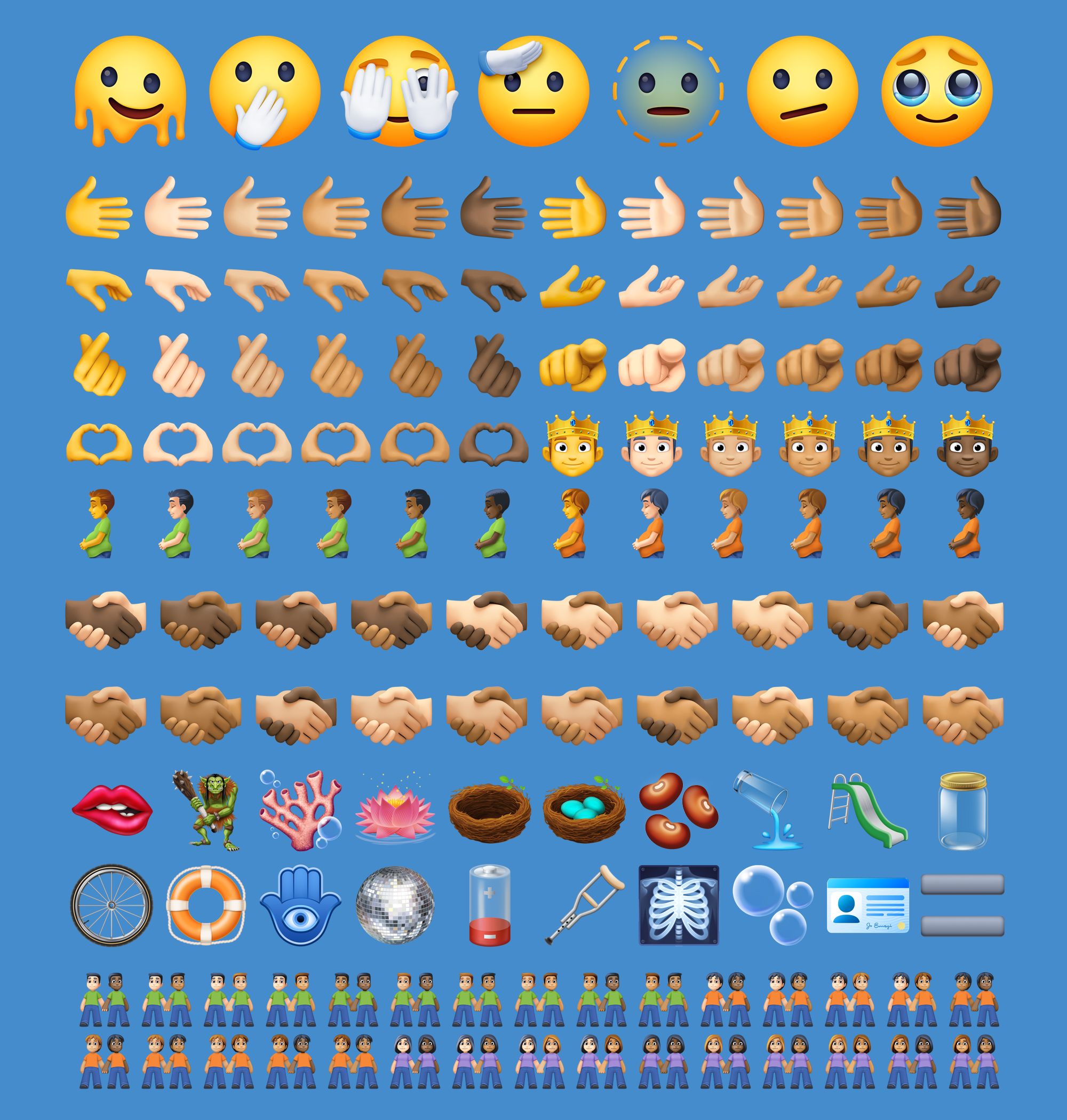 Next Emojis Will Include Melting Face, Biting Lip, Heart Hands, Troll, and  More