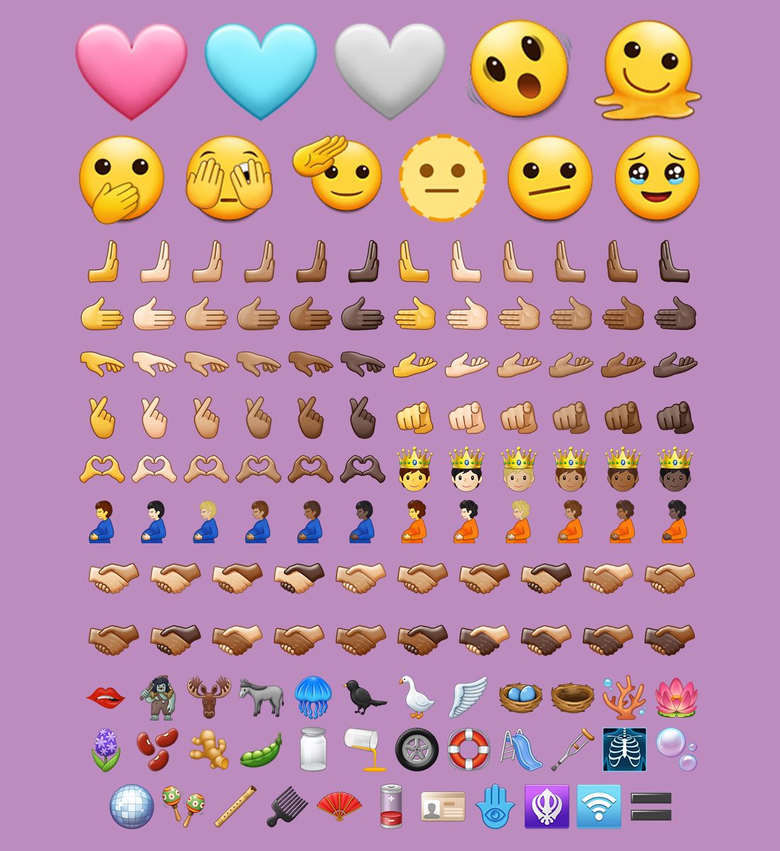 Next Emojis Will Include Melting Face, Biting Lip, Heart Hands, Troll, and  More