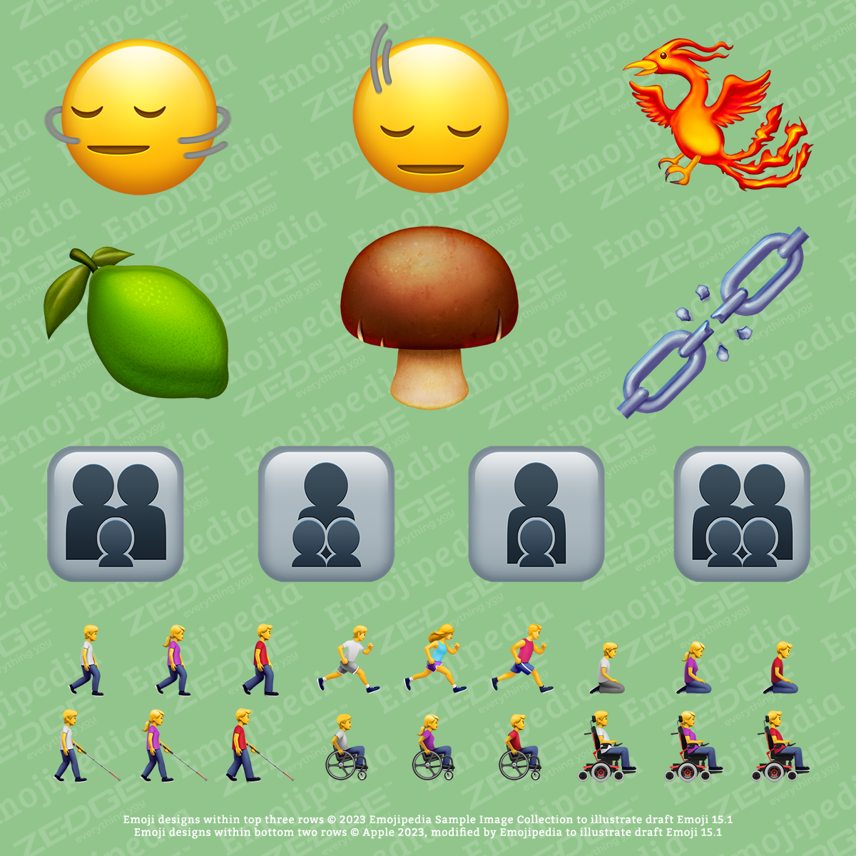 Emoji 15 1 Visual Layout Sheet July 2023  1200x1200 