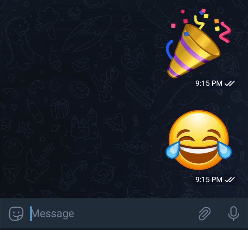 Telegram's Animated Emoji Set