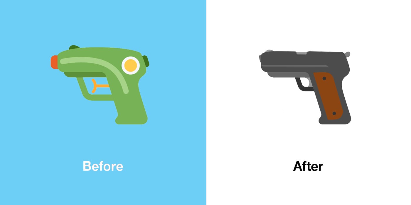 X Redesigns Water Pistol Emoji Back To A Firearm