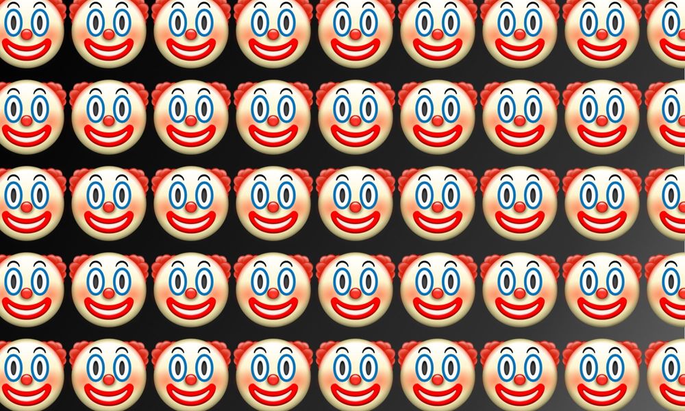 Clown Emoji Pixel Art