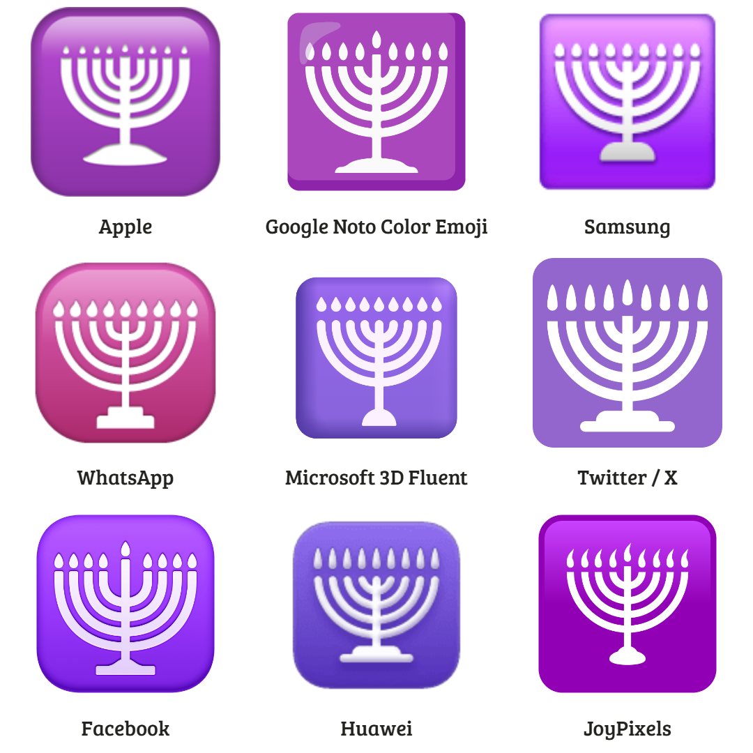 Hanukkah emoji