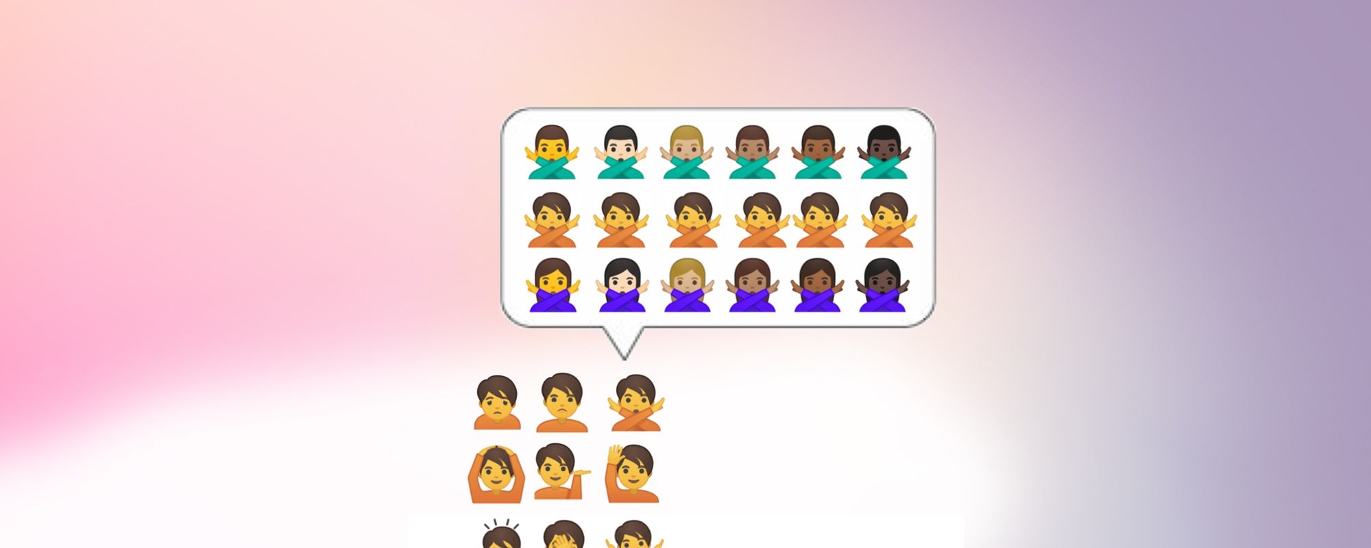 Google's Three Gender Emoji Future