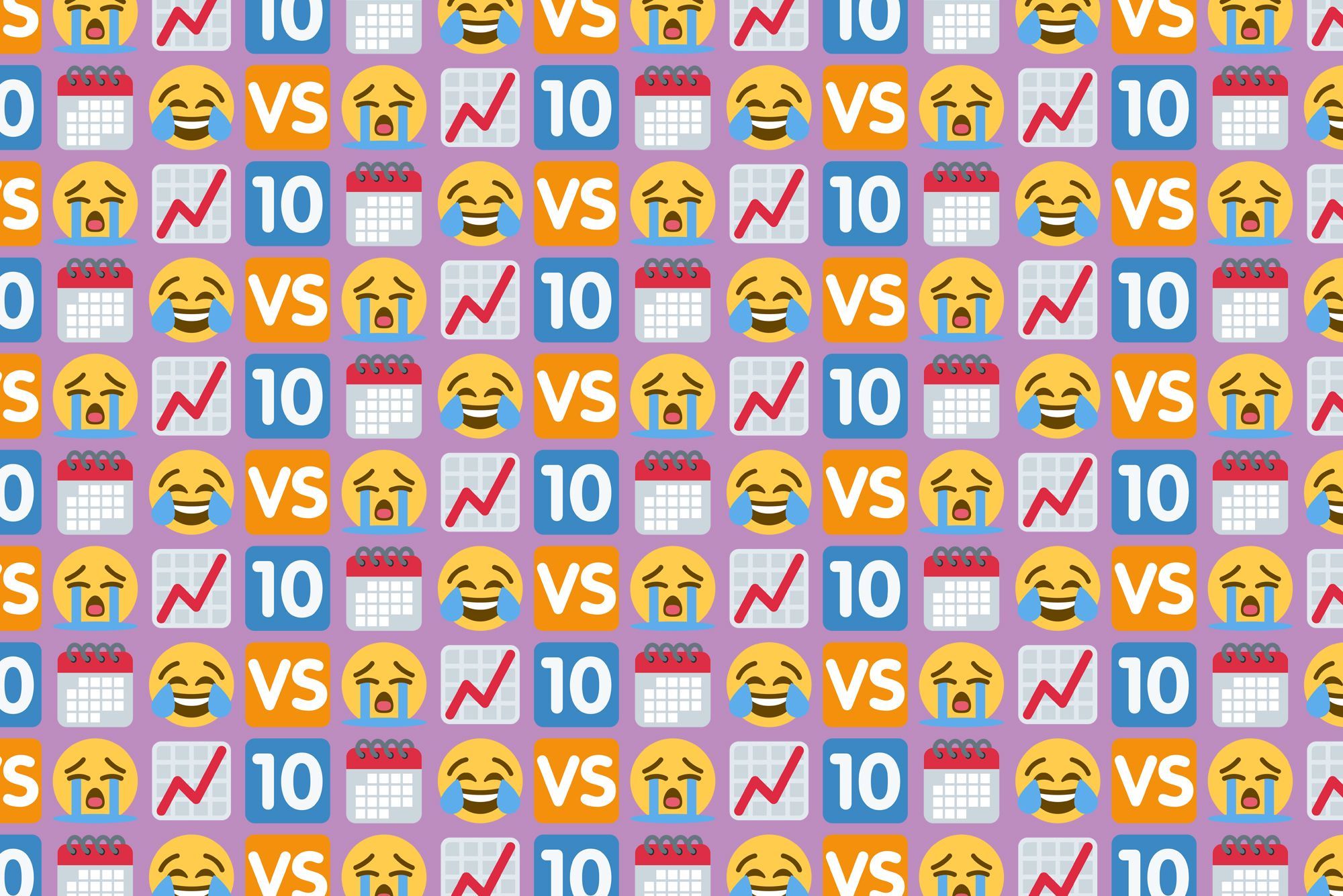 10 Years of 😂🆚😭 on Twitter