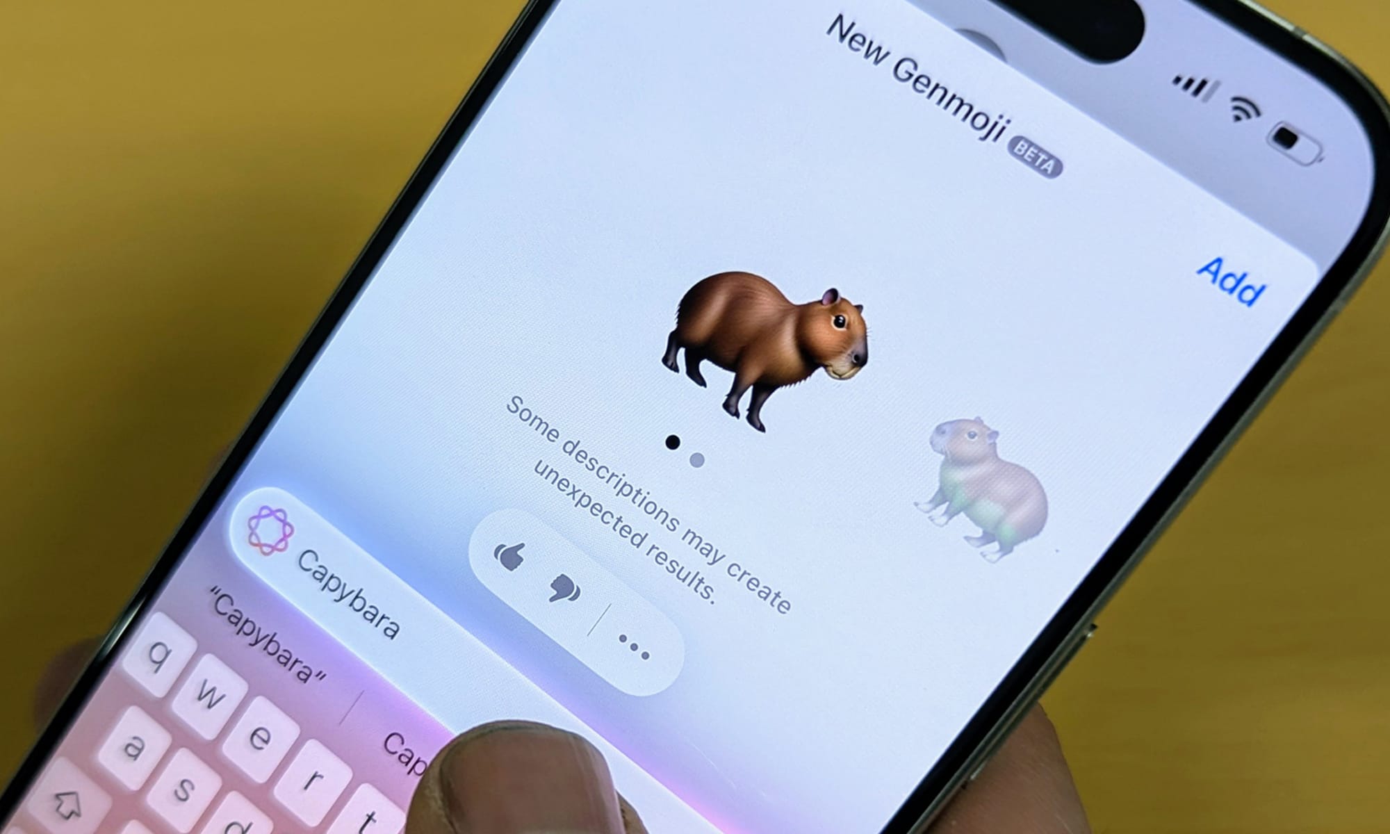 Hands-On With Apple's Genmoji AI Emoji Generator