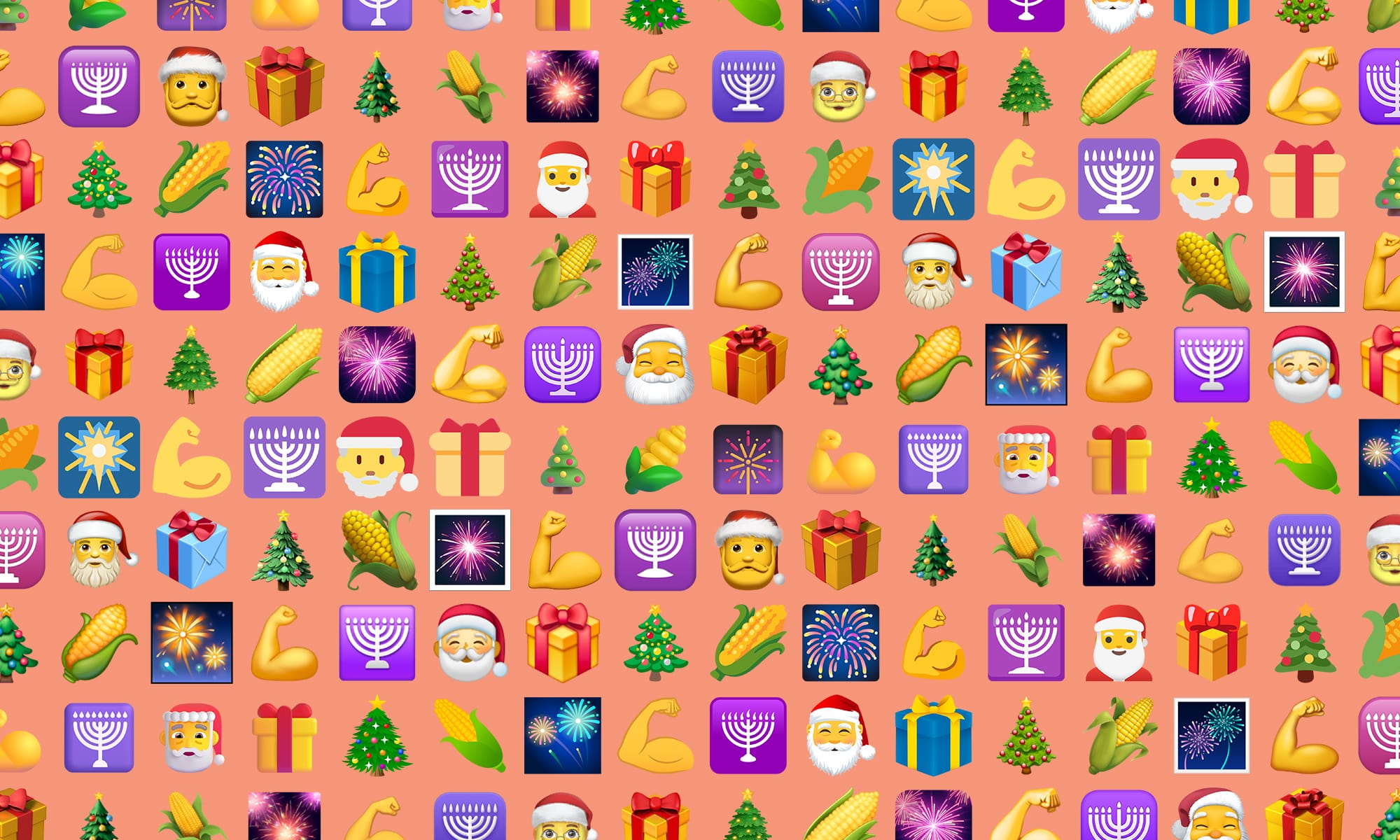 A Wide World of Winter Holiday Emojis