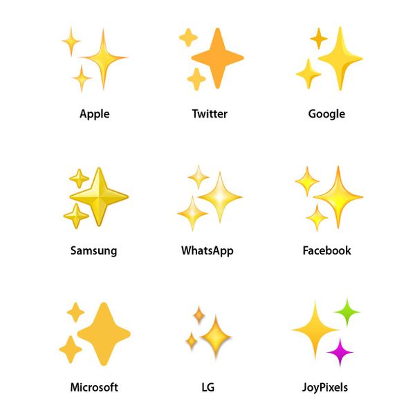 Samsung's Shiny New Sparkles Emoji